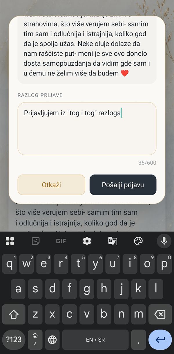 Prijava neprikladnog sadržaja