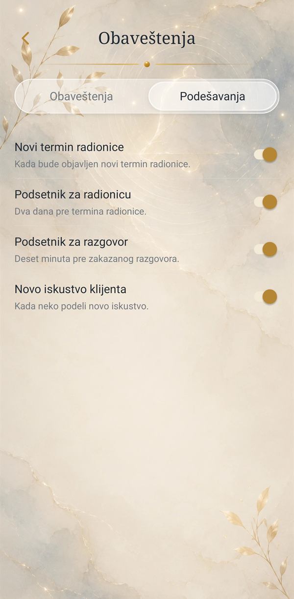 Podešavanja obaveštenja