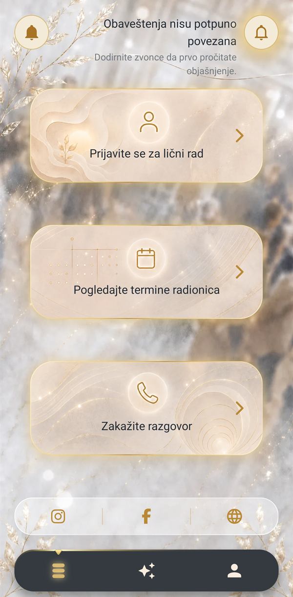 Obaveštenja nisu potpuno povezana
