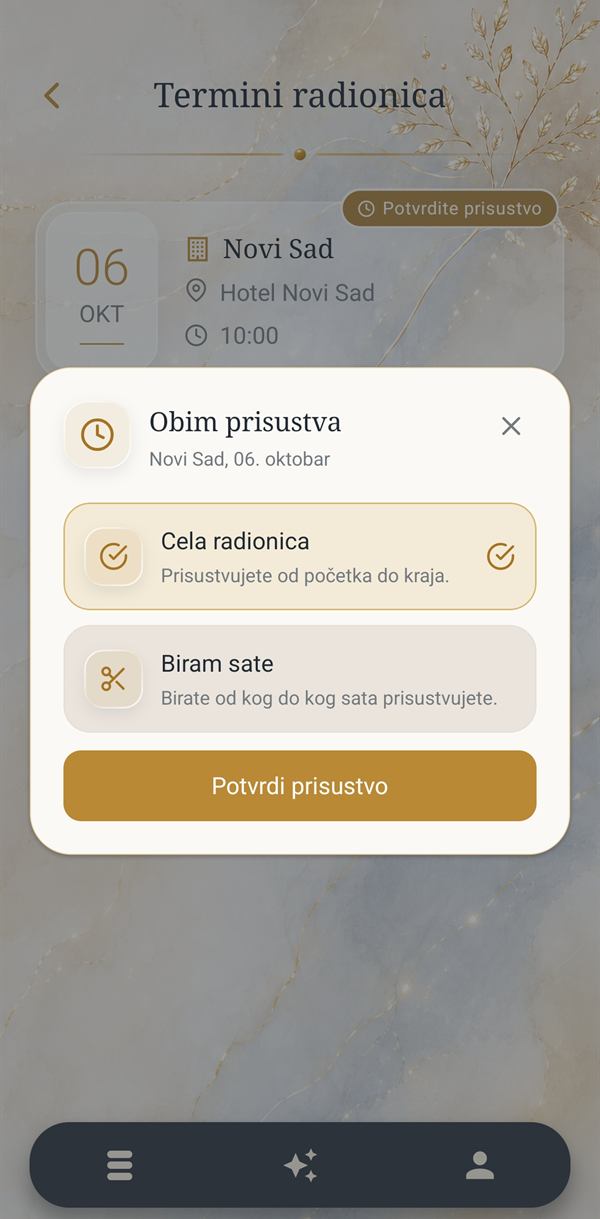 Izbor Cela radionica ili Biram sate
