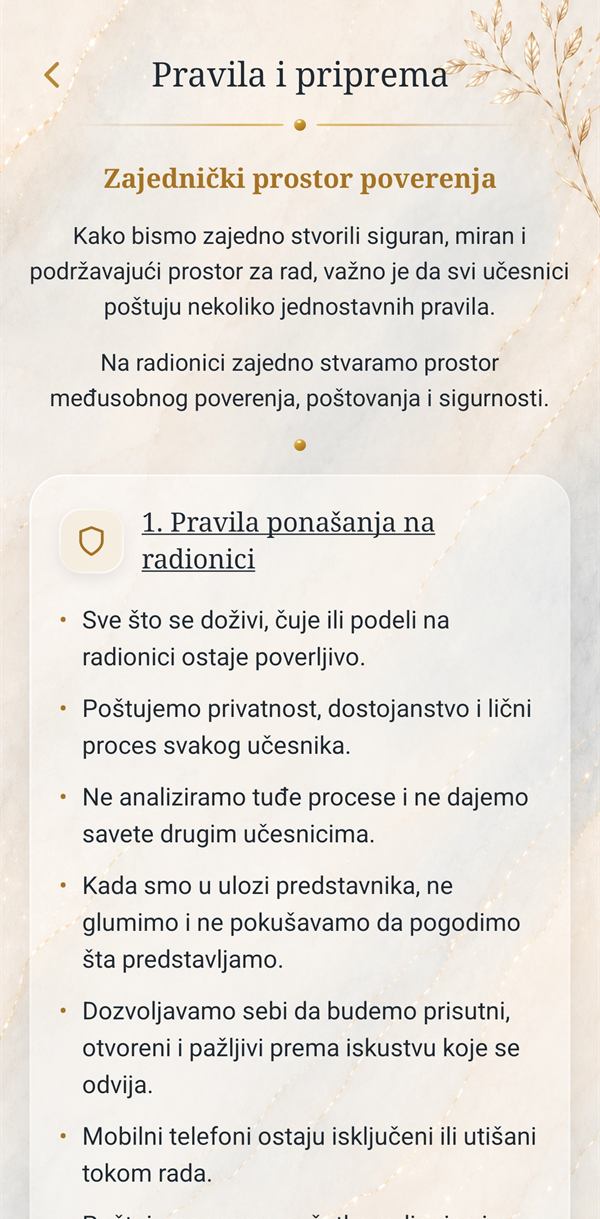 Pravila i priprema